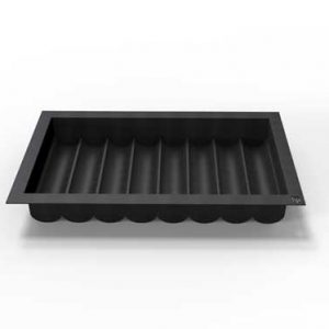 Poker chip tray 8-row plastic